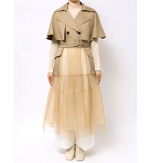 LAGUNAMOON「チュールドッキングマルチWAYトレンチコート」|トレンチコート|