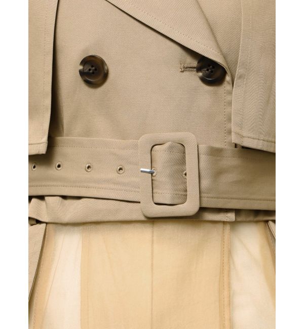 LAGUNAMOON「チュールドッキングマルチWAYトレンチコート」|トレンチコート|