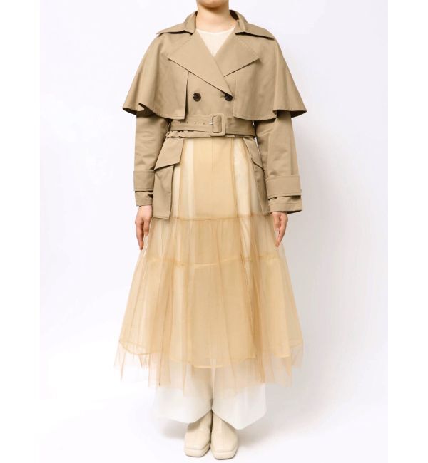 LAGUNAMOON「チュールドッキングマルチWAYトレンチコート」|トレンチコート|