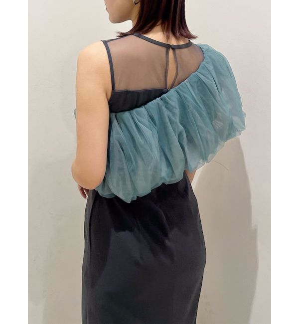 LAGUNAMOON「LADYチュールオフショルIラインドレス」|ドレス|