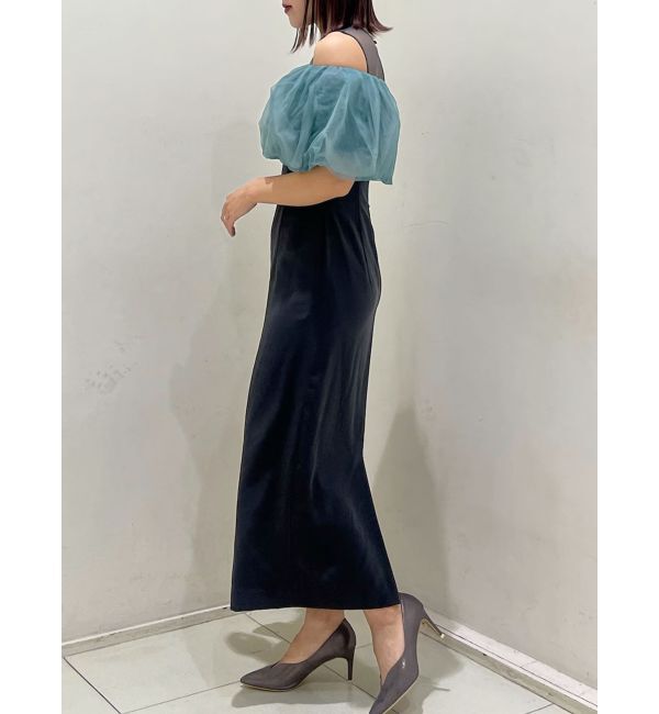 LAGUNAMOON「LADYチュールオフショルIラインドレス」|ドレス|