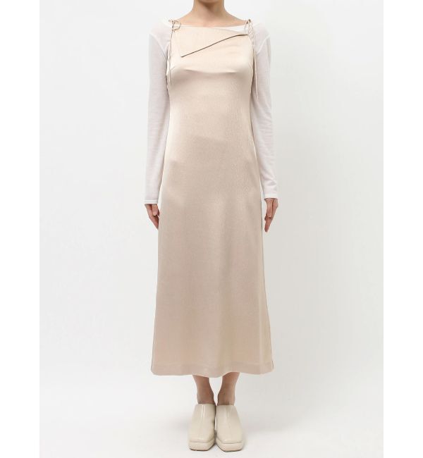LAGUNAMOON「ハンマーサテンアシメネックキャミワンピース」|ワンピース|