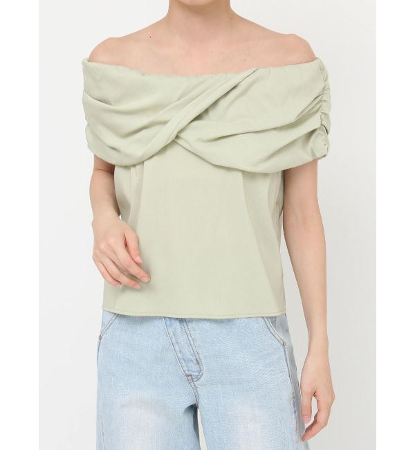 LAGUNAMOON「2WAYタックオフショルブラウス」|シャツ・ブラウス|