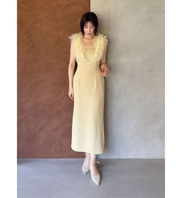 LAGUNAMOON「LADYショルダーチュールIラインドレス」|ドレス|