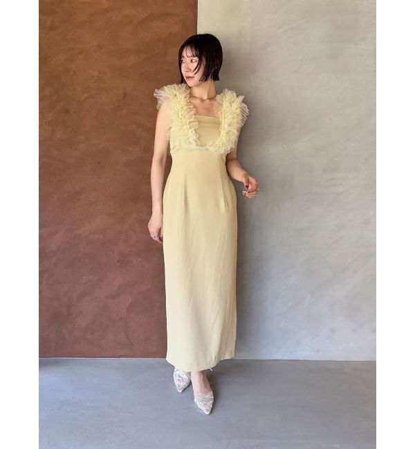 LAGUNAMOON「LADYショルダーチュールIラインドレス」|ドレス|