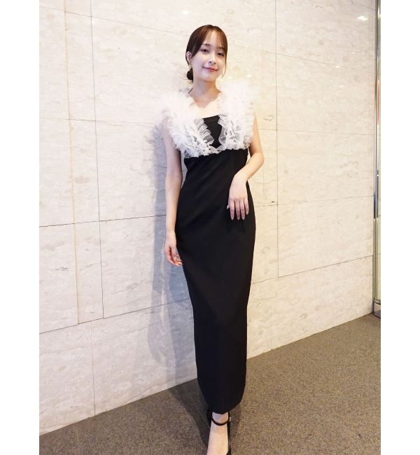 LAGUNAMOON「LADYショルダーチュールIラインドレス」|ドレス|