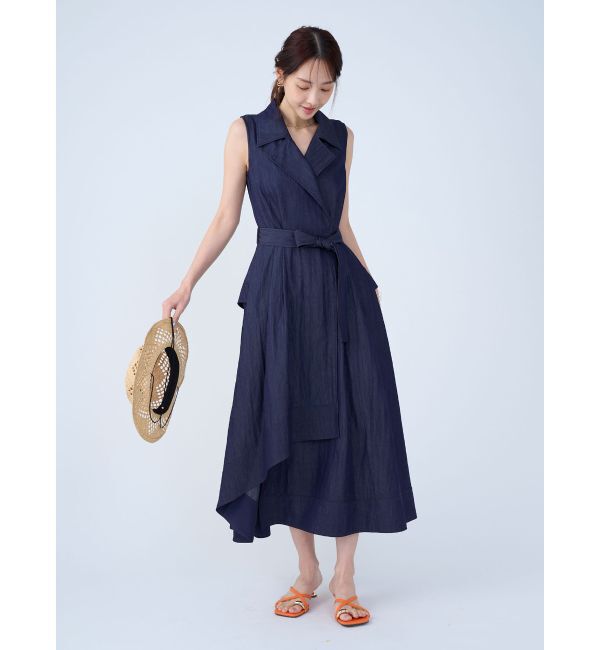 LAGUNAMOON「アシメヘムトレンチワンピース」|ワンピース|