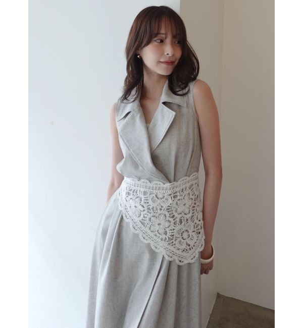 LAGUNAMOON「アシメヘムトレンチワンピース」|ワンピース|