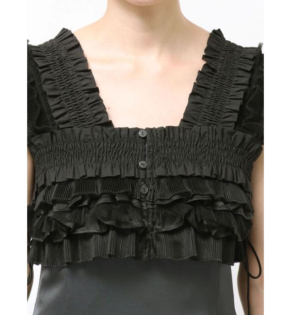 LAGUNAMOON「LADYミックステクスチャーボレロキャミワンピース」|ワンピース|