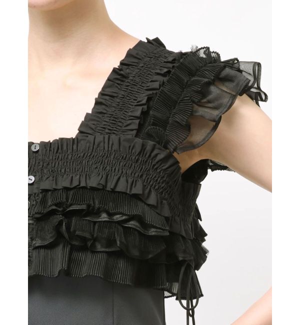 LAGUNAMOON「LADYミックステクスチャーボレロキャミワンピース」|ワンピース|