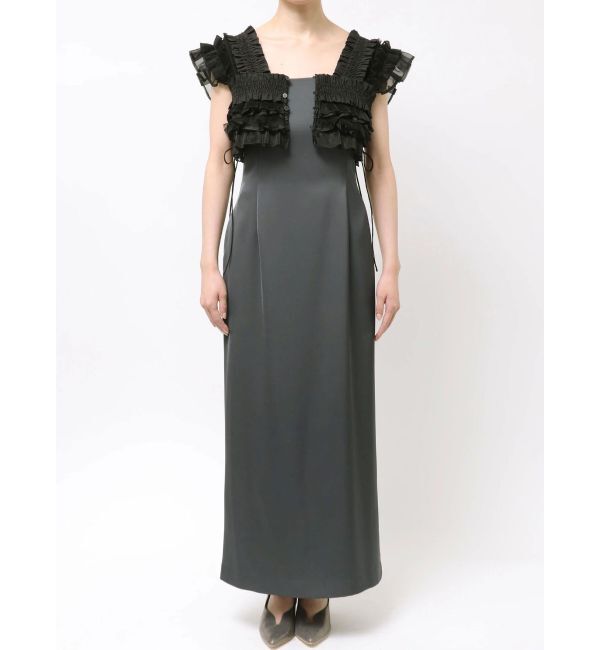 LAGUNAMOON「LADYミックステクスチャーボレロキャミワンピース」|ワンピース|