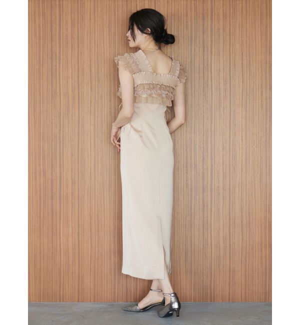 LAGUNAMOON「LADYミックステクスチャーボレロキャミワンピース」|ワンピース|