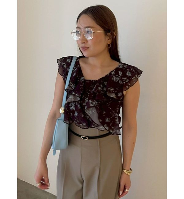 LAGUNAMOON「バイカラーライトベルトパンツ」|その他|