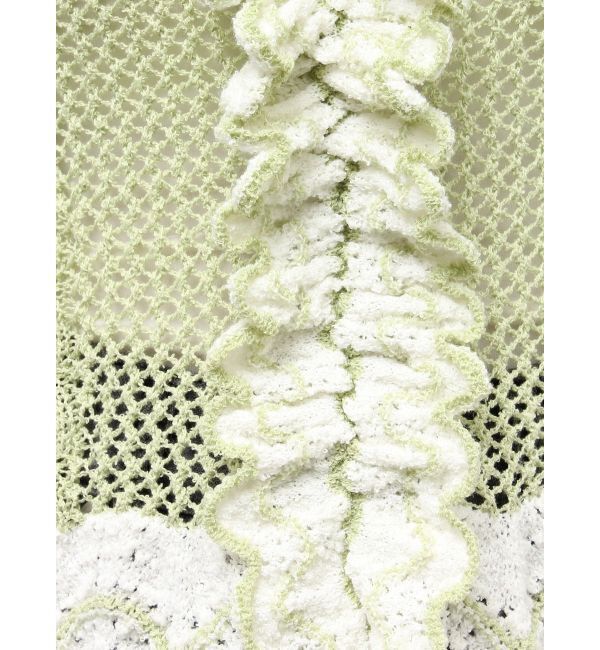 LAGUNAMOON「フリルデザインノースリニットプルオーバー」|ニット・セーター|