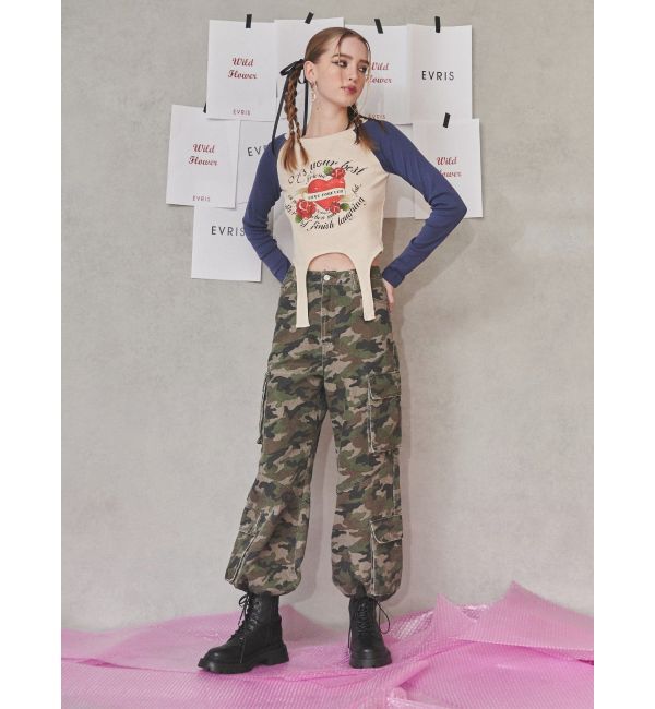 EVRIS「ボリュームカーゴデニムパンツ【セットアップ着用可能】」|デニム|