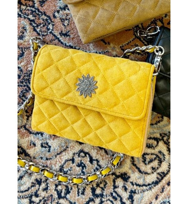 EVRIS「キルティングウォレットBAG」|ショルダー・メッセンジャー|マスタード