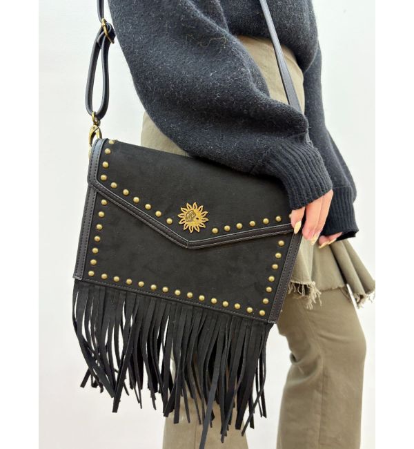 EVRIS「フェイクスェードスタッズデザインショルダーBAG」|ショルダー・メッセンジャー|