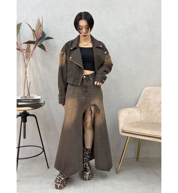 EVRIS「スクエアクロップドトップス」|Tシャツ・カットソー|