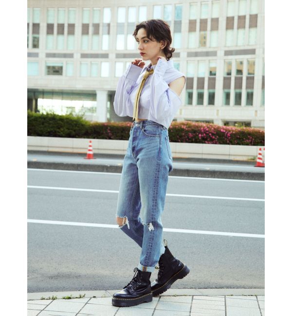 jouetie「オープンショルダータイシャツ」|シャツ・ブラウス|