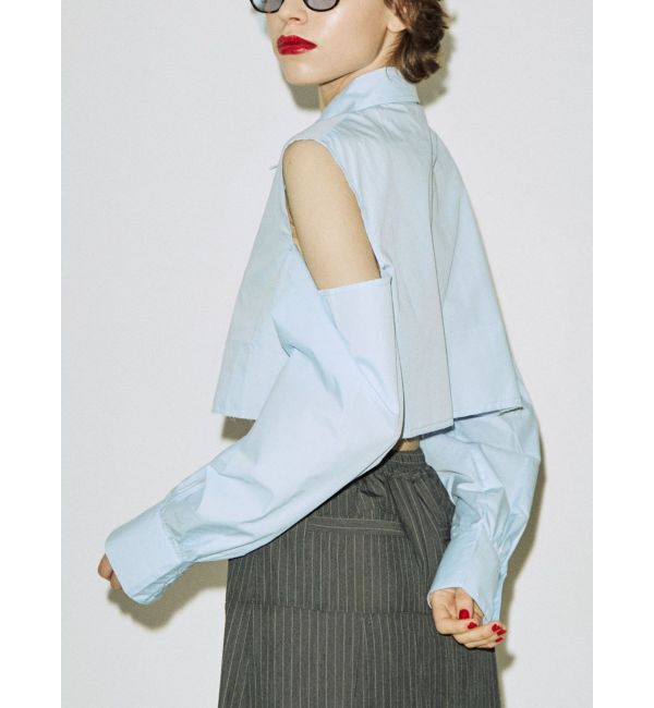 jouetie「オープンショルダータイシャツ」|シャツ・ブラウス|