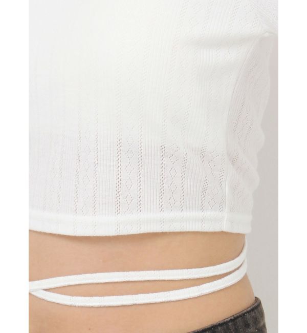 jouetie「バックオープンロゴトップス」|Tシャツ・カットソー|