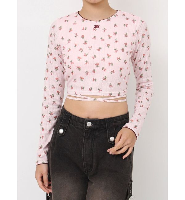 jouetie「バックオープンロゴトップス」|Tシャツ・カットソー|