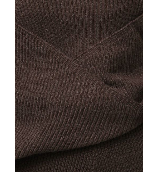 GYDA「アームギャザーレイヤードニットロンパース」|オールインワン|