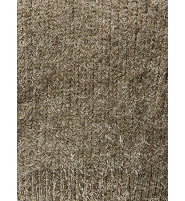 GYDA「レースアップシャギーニットトップス」|ニット・セーター|