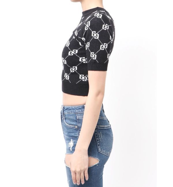 GYDA「GG quiltingニットトップス」|ニット・セーター|