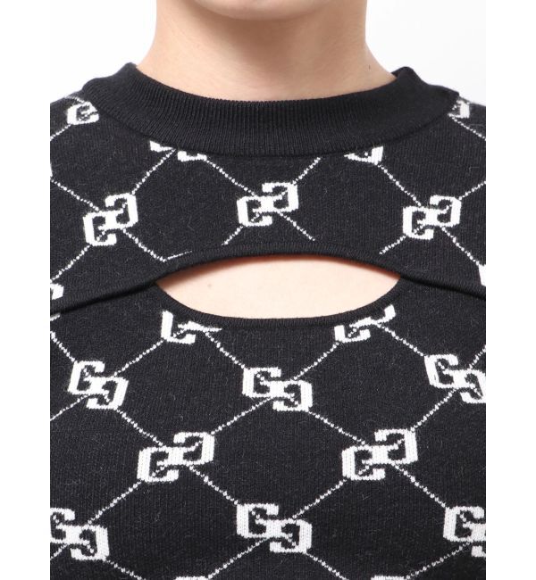 GYDA「GG quiltingニットトップス」|ニット・セーター|