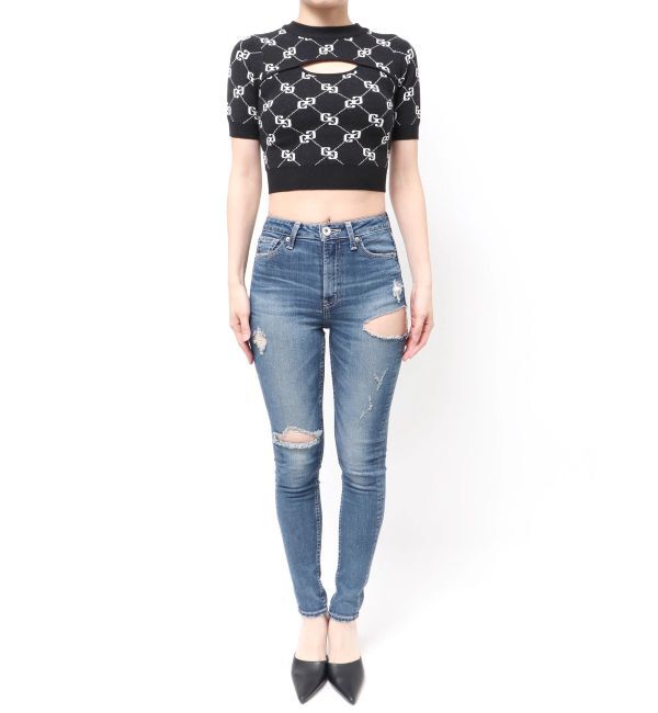 GYDA「GG quiltingニットトップス」|ニット・セーター|