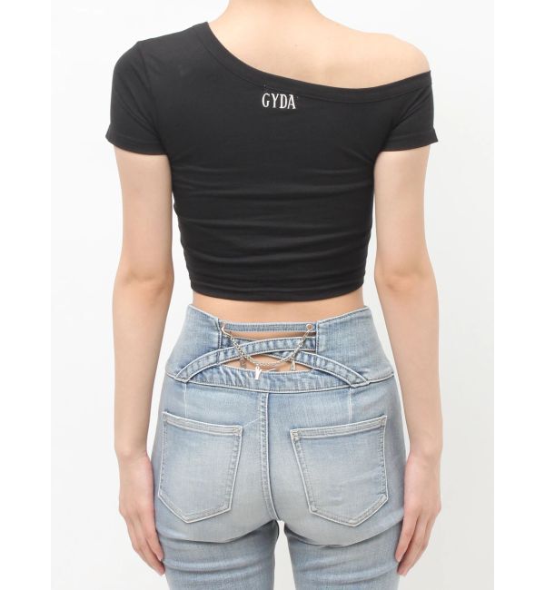 GYDA「GYDA/Disney/ラメプリントワンショルダーTシャツ」|Tシャツ・カットソー|