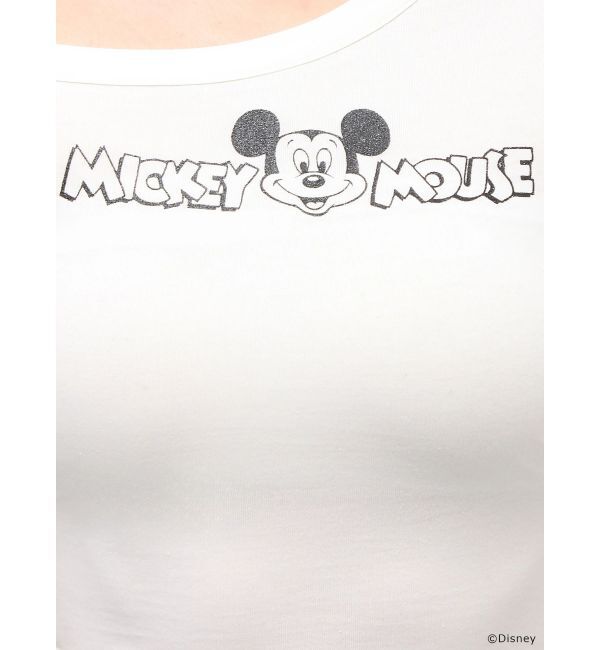 GYDA「GYDA/Disney/ラメプリントワンショルダーTシャツ」|Tシャツ・カットソー|