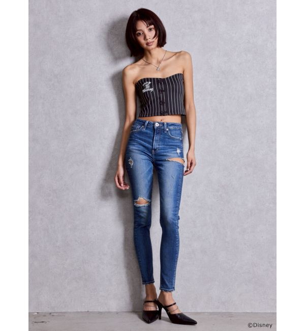 GYDA「GYDA/Disney/stripeベアビスチェ」|チューブトップ|