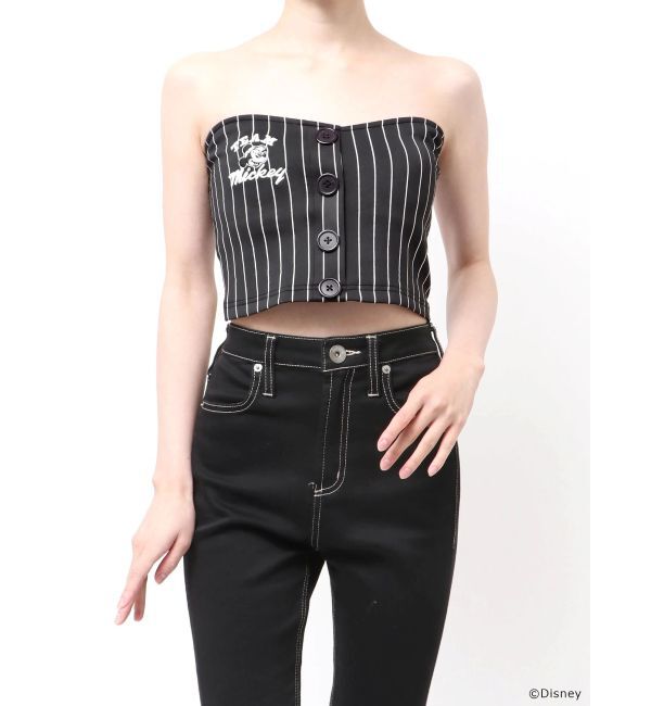GYDA「GYDA/Disney/stripeベアビスチェ」|チューブトップ|