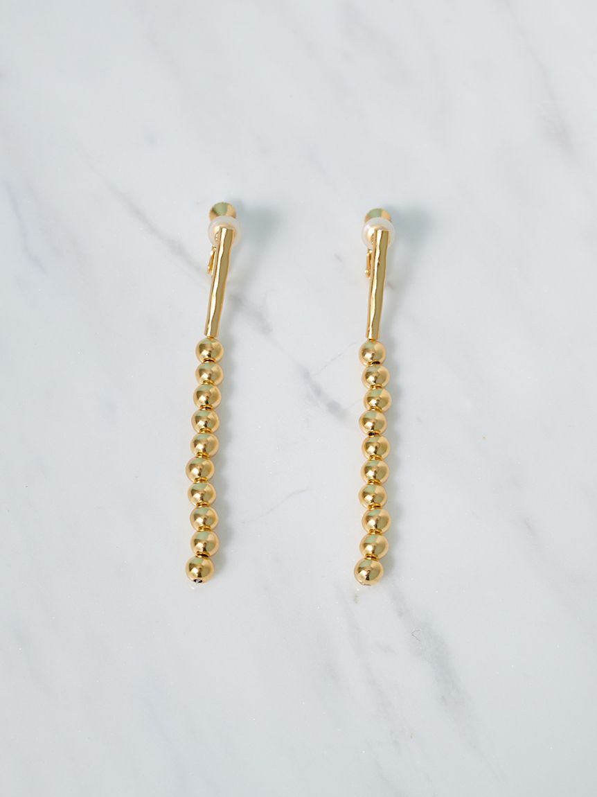 Mila Owen「メタルボールチャームイヤリング」|イヤリング|