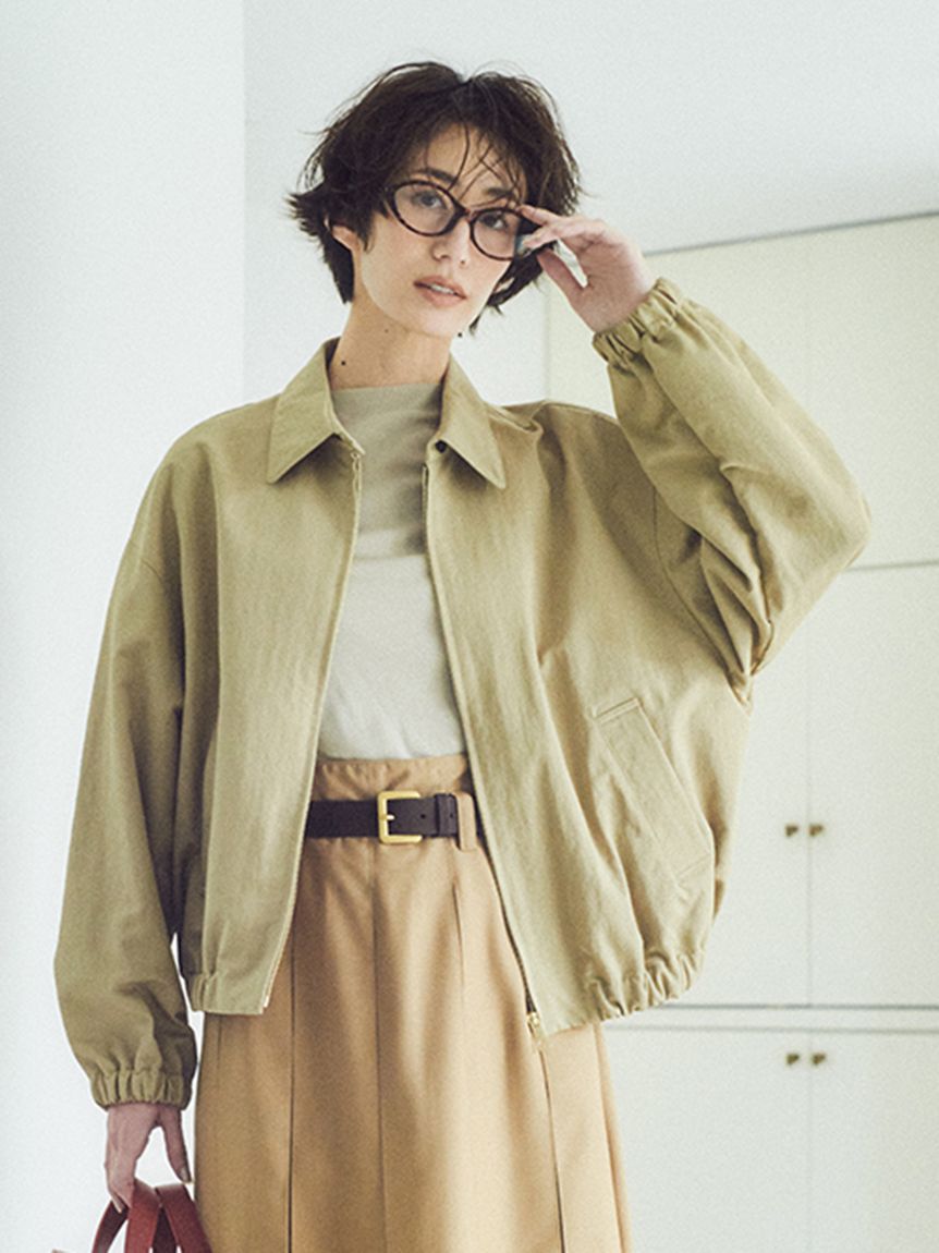 Mila Owen「フォルムデザインスウィングトップジャガード」|ブルゾン・スタジャン|