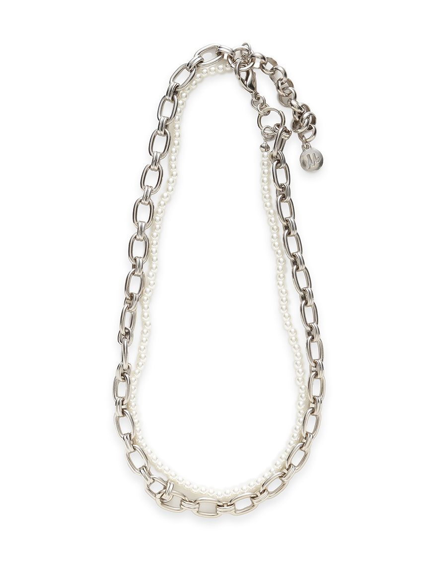 Mila Owen「２連パールチェーンネックレス」|ネックレス|