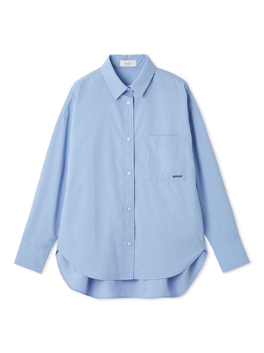 emmi atelier「emmiロゴ刺繍シャツ」|シャツ・ブラウス|