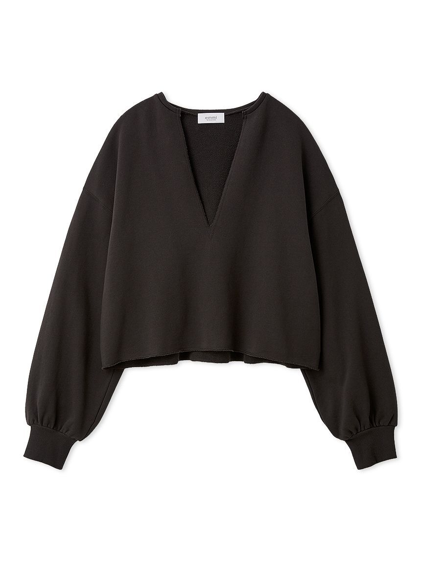 emmi atelier「Vネックスウェットプルオーバー【セットアップ対応】」|Tシャツ・カットソー|
