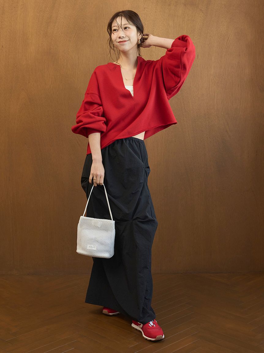 emmi atelier「タックフォルムスカート/撥水」|スカート|