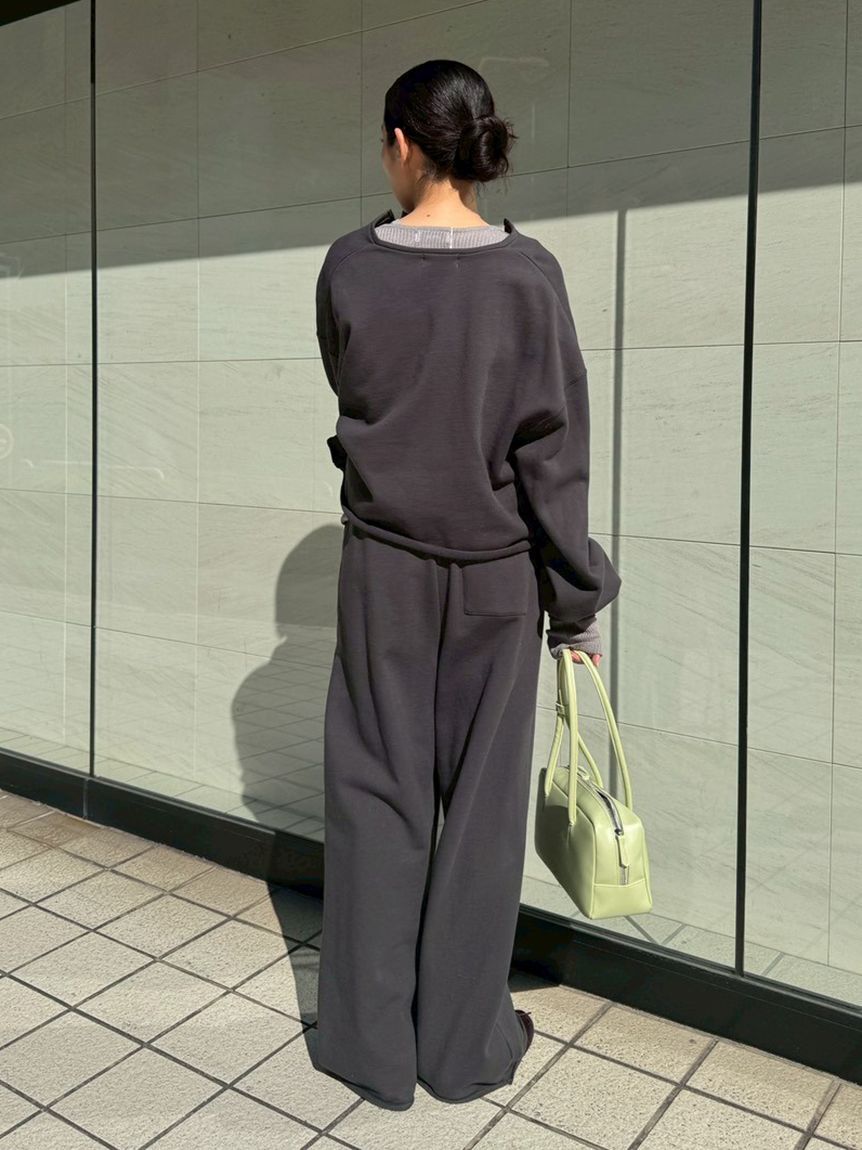 emmi atelier「スウェットワイドパンツ【セットアップ対応】」|チノ|