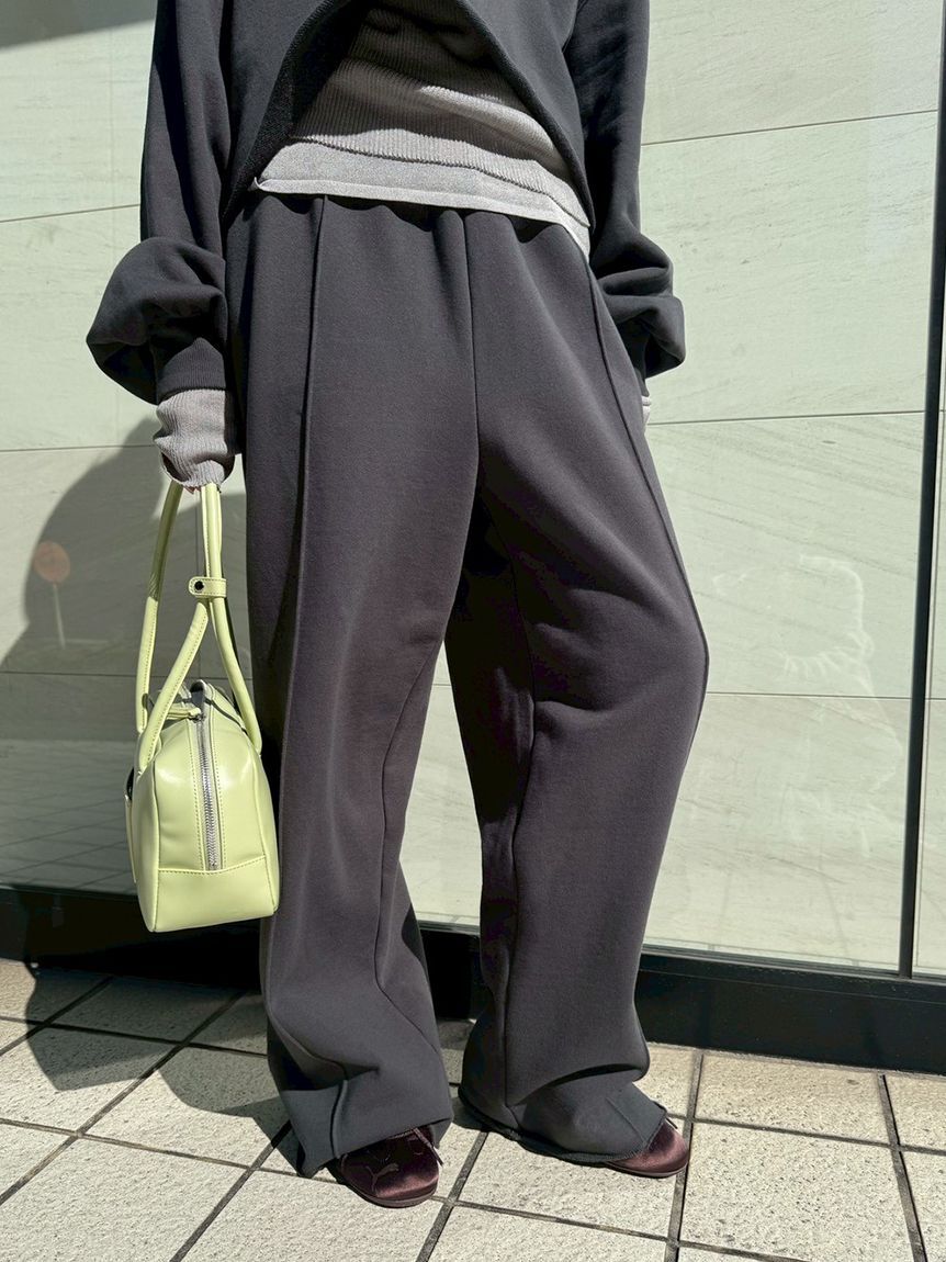 emmi atelier「スウェットワイドパンツ【セットアップ対応】」|チノ|