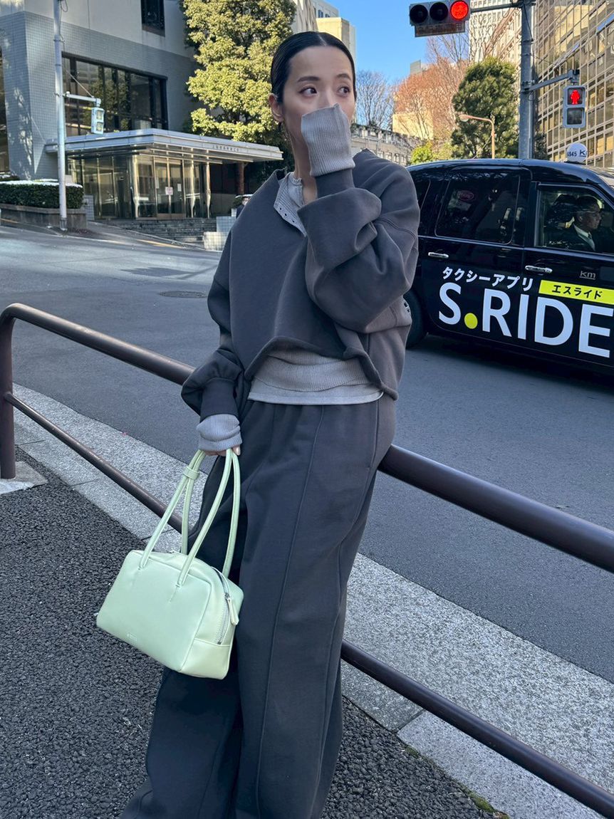 emmi atelier「スウェットワイドパンツ【セットアップ対応】」|チノ|