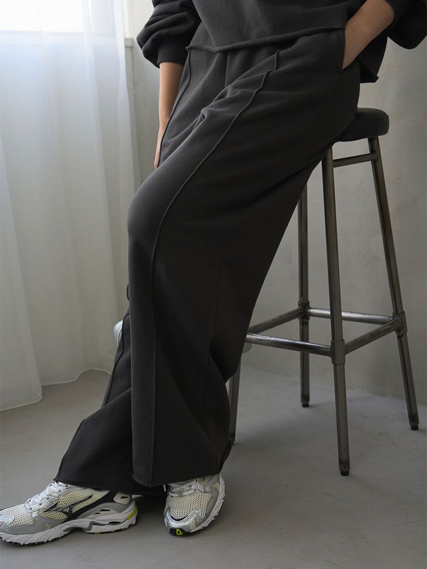 emmi atelier「スウェットワイドパンツ【セットアップ対応】」|チノ|