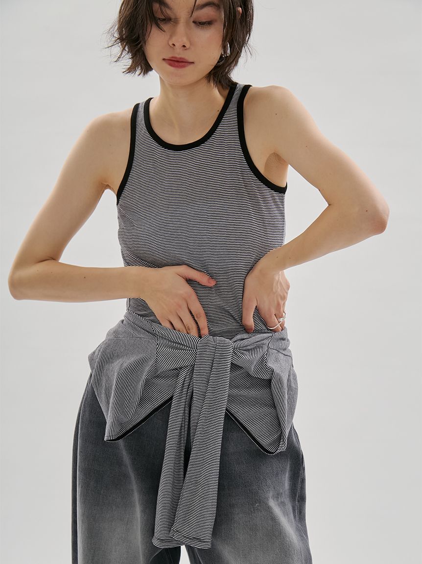 emmi atelier「レイヤードライクカットソー/接触冷感」|Tシャツ・カットソー|