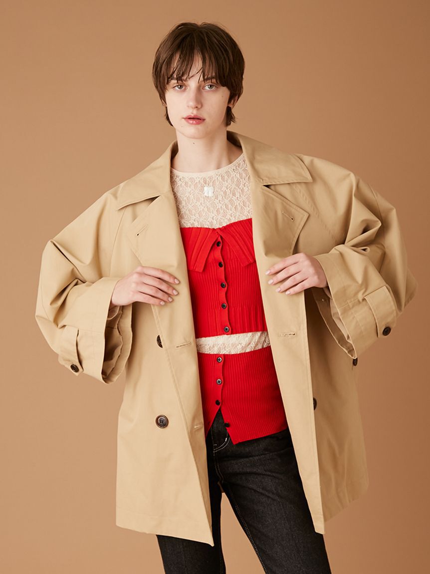 FURFUR「オーバーミドルトレンチコート」|トレンチコート|