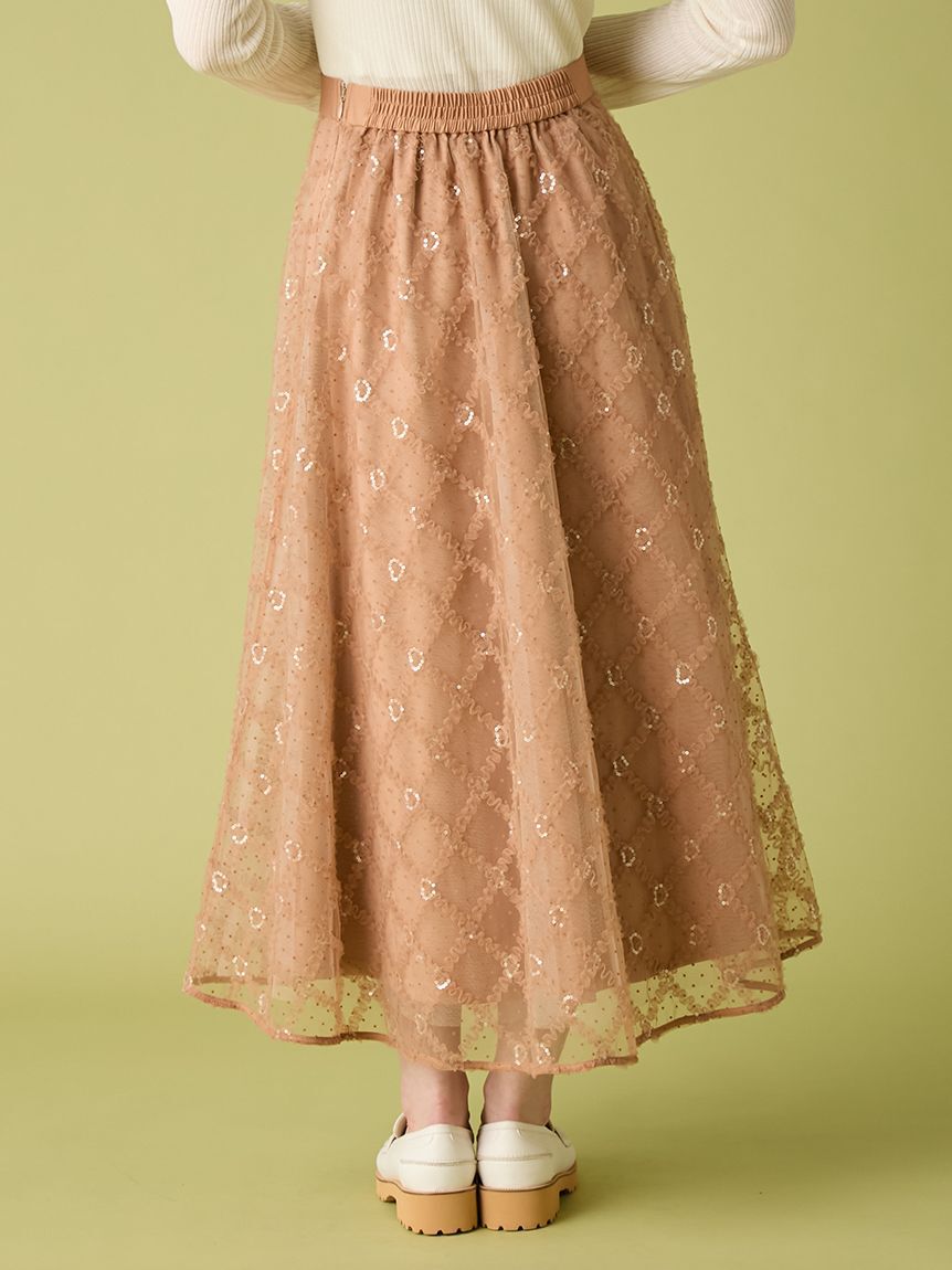 FURFUR「フリルチェックチュールスカート」|スカート|