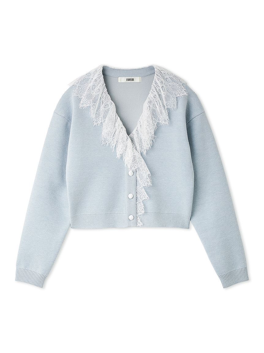 FURFUR「レース衿カーディガン」|カーディガン|