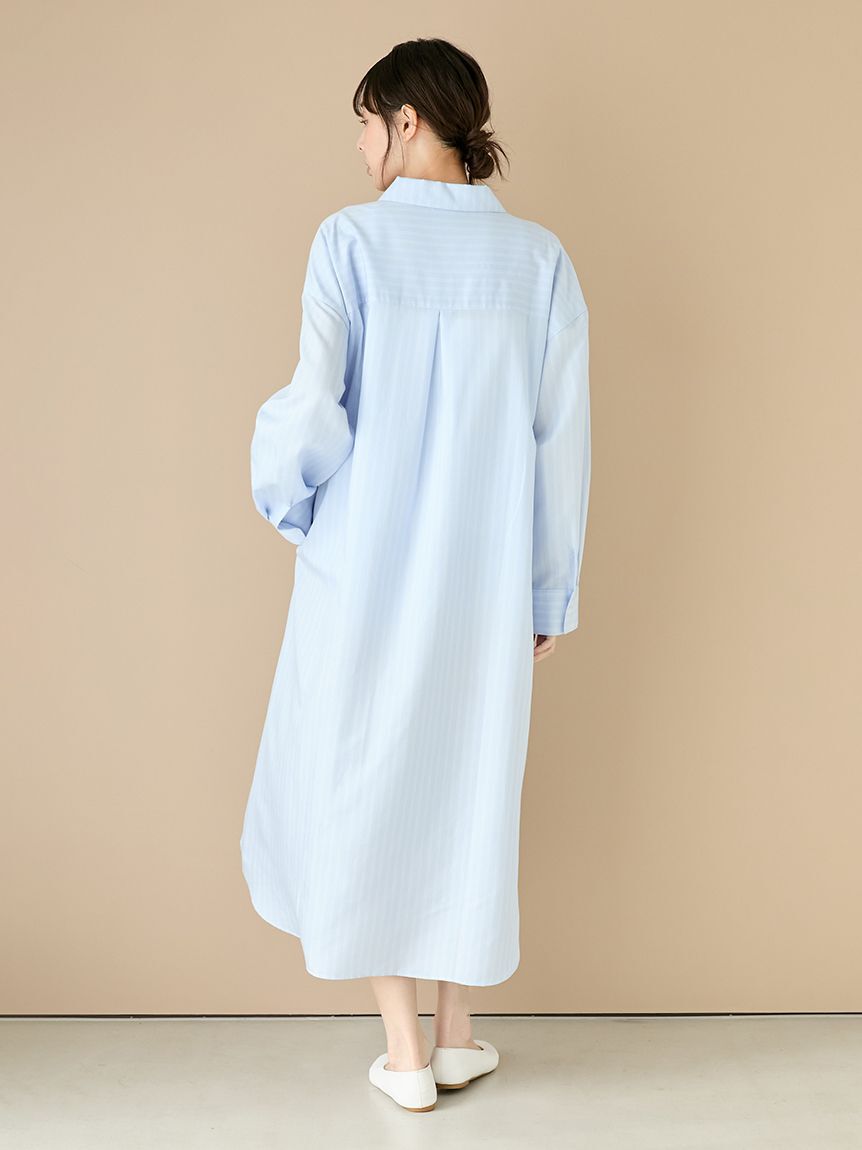 gelato pique「ストライプシャツワンピース」|ルームウェア|